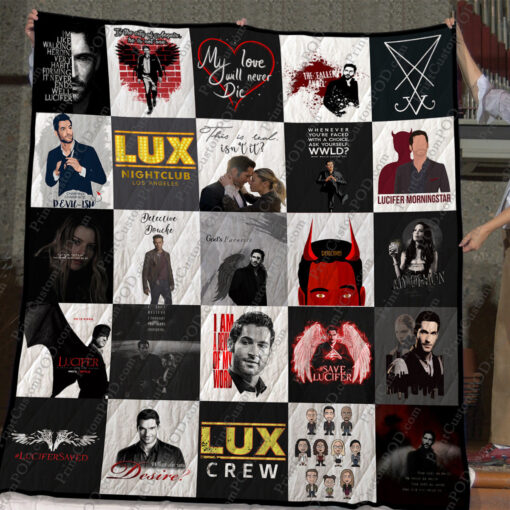 Buy Lucifer T-Shirt Quilt Blanket & Quilt Bedding Set For Fans