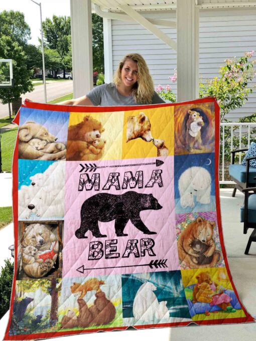 Buy Mama Bear Quilt Blanket & Quilt Bedding Set Great Customized Blanket Gifts For Birthday Christmas Thanksgiving