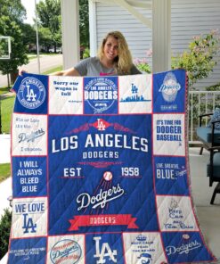 Buy Los Angeles Dodgers Custom Quilt Blanket & Quilt Bedding Set