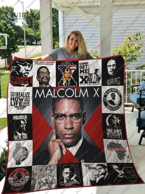 Buy Malcolm X Quilt Blanket & Quilt Bedding Set For Fans