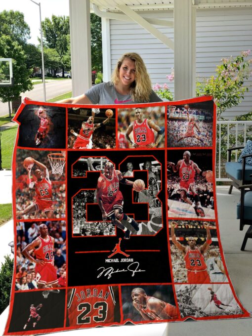 Buy Michael Jordan 23 Quilt Blanket & Quilt Bedding Set 01