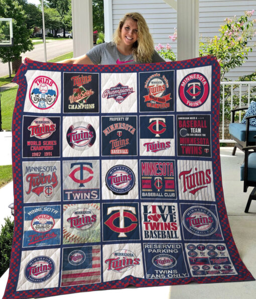 Buy Minnesota Twins Quilt Blanket & Quilt Bedding Set - Meteew