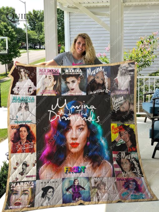 Buy Marina And The Diamond Albums Quilt Blanket & Quilt Bedding Set For Fans Ver 17