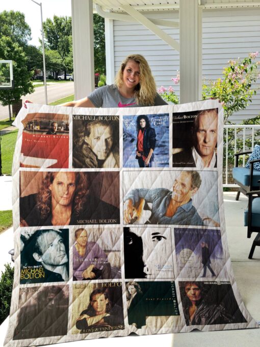 Buy Michael Bolton Albums Quilt Blanket & Quilt Bedding Set Ver 14