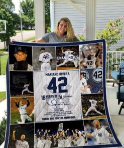 Buy Mariano Rivera New York Yankees Quilt Blanket & Quilt Bedding Set