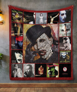 Buy Marilyn Manson Style 2 Quilt Blanket & Quilt Bedding Set