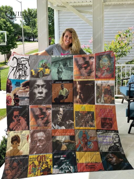 Buy Miles Davis Quilt Blanket & Quilt Bedding Set For Fans Ver 25