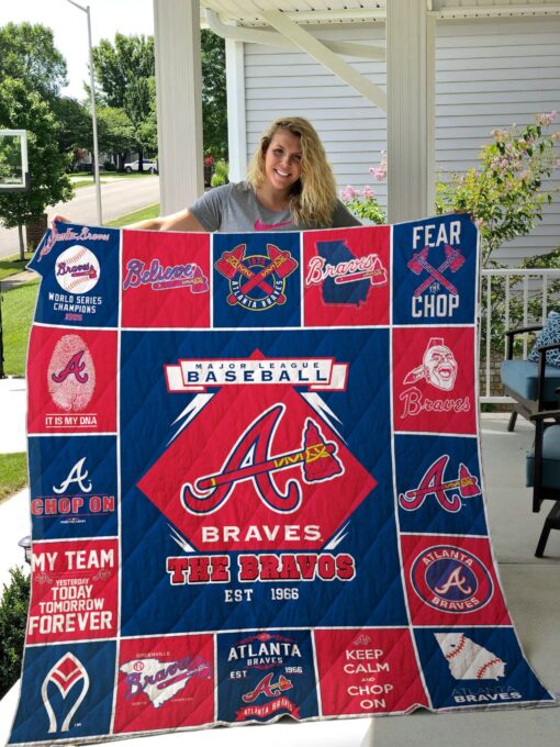 Buy Mlb � Atlanta Braves Quilt Blanket & Quilt Bedding Set - Meteew