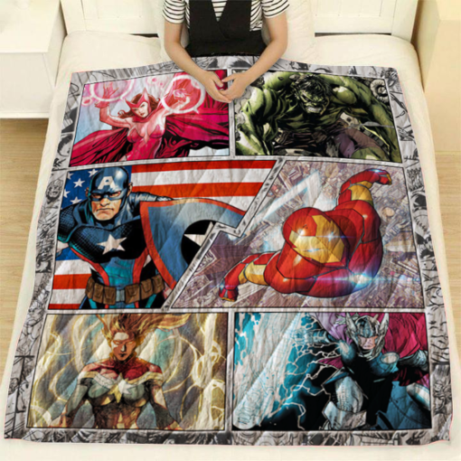 Buy Marvel Comics Quilt Blanket & Quilt Bedding Set For Fans