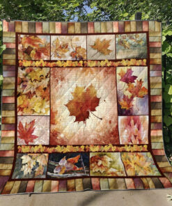 Buy Maple Leaf Picture Collection Quilt Blanket & Quilt Bedding Set Great Customized Blanket Gifts For Birthday Christmas Thanksgiving