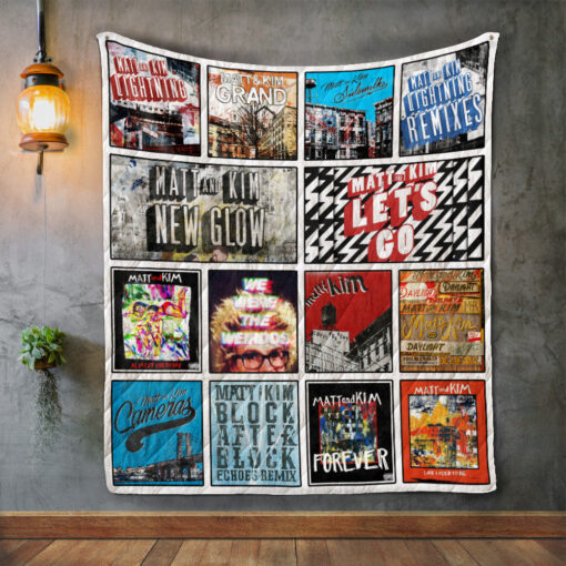 Buy Matt And Kim Album Covers Quilt Blanket & Quilt Bedding Set