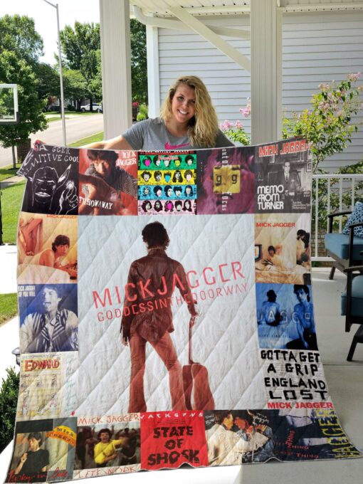 Buy Mick Jagger Albums Quilt Blanket & Quilt Bedding Set For Fans Ver 17