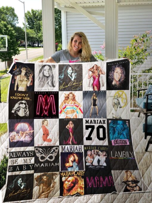 Buy Mariah Carey T-Shirt Quilt Blanket & Quilt Bedding Set For Fans