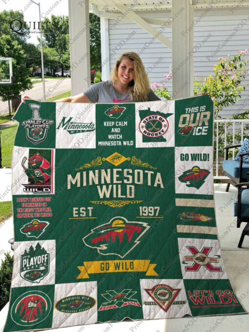 Buy Minnesota Wild Quilt Blanket & Quilt Bedding Set Ver 17