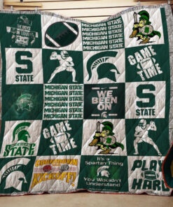 Buy Michigan State Spartans Quilt Blanket & Quilt Bedding Set - Meteew