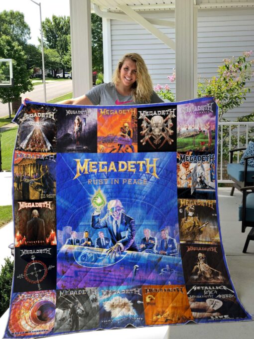 Buy Megadeth Albums Quilt Blanket & Quilt Bedding Set For Fans Ver 17