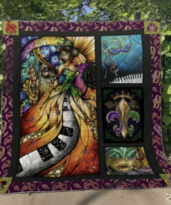 Buy Mardi Gras Musical Quilt Blanket & Quilt Bedding Set Great Customized Blanket Gifts For Birthday Christmas Thanksgiving