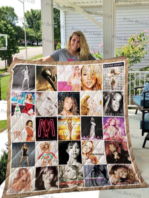 Buy Mariah Carey Albums Cover Poster Quilt Blanket & Quilt Bedding Set Ver 2