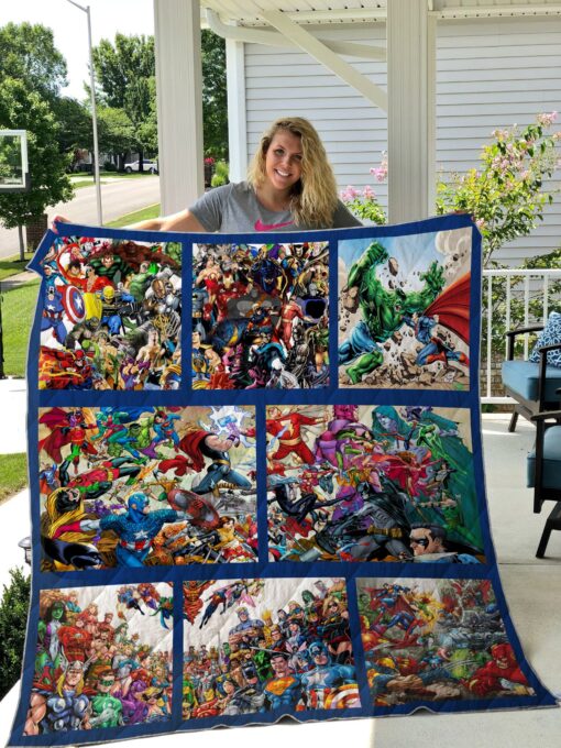 Buy Marvel Dc Comic Quilt Blanket & Quilt Bedding Set