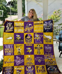 Buy Minnesota Vikings Quilt Blanket & Quilt Bedding Set 02 - Meteew