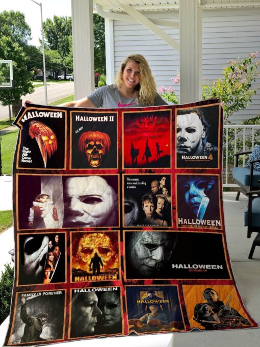 Buy Michael Myers Halloween For Fans All Season Plus Size Quilt Blanket & Quilt Bedding Set