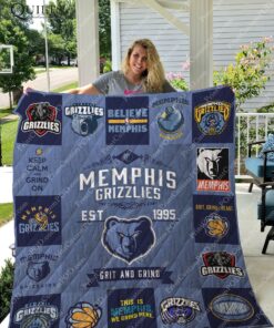 Buy Memphis Grizzlies Quilt Blanket & Quilt Bedding Set Ver 17