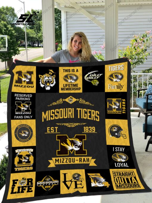 Buy Missouri Tigers Quilt Blanket & Quilt Bedding Set 01