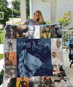 Buy Mary J. Blige Albums Quilt Blanket & Quilt Bedding Set For Fans Ver 17