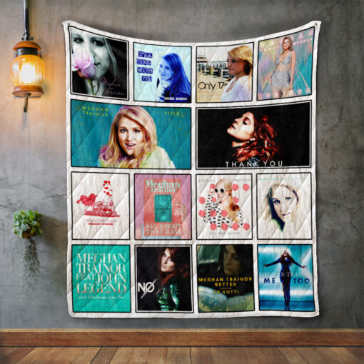 Buy Meghan Trainor Thank You Quilt Blanket & Quilt Bedding Set Great Customized Blanket Gifts For Birthday Christmas Thanksgiving