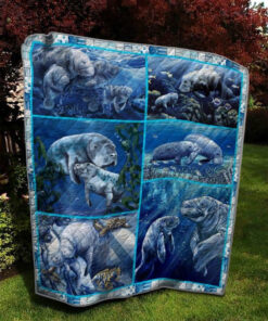 Buy Manatees Quilt Blanket & Quilt Bedding Set Great Customized Gifts For Birthday Christmas Thanksgiving Perfect Gifts For Manatees Lover