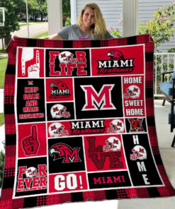 Buy Miami Redhawks Quilt Blanket & Quilt Bedding Set