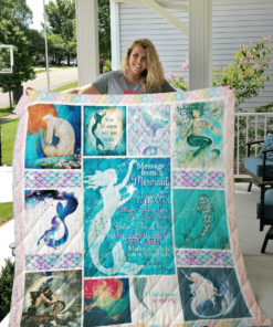 Buy Message From A Mermaid Make A Wish On A Starfish Believe In Magic Quilt Blanket & Quilt Bedding Set Great Customized Blanket Gifts For Birthday Christmas Thanksgiving