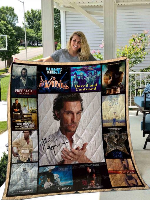 Buy Matthew Mcconaughey Quilt Blanket & Quilt Bedding Set 01