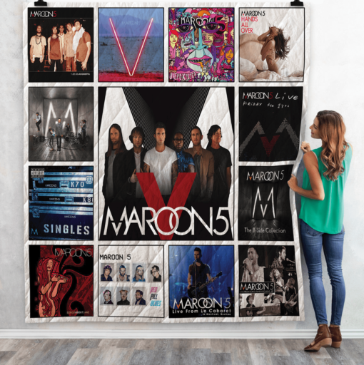 Buy Maroon 5 Quilt Blanket & Quilt Bedding Set 02