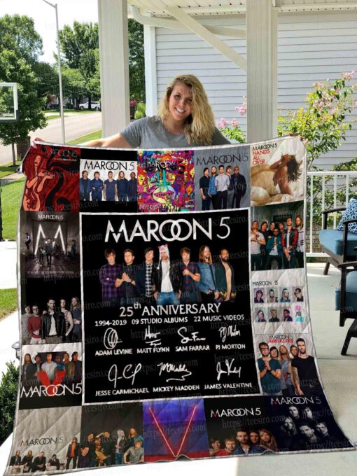 Buy Maroon 5 Anni Quilt Blanket & Quilt Bedding Set 01