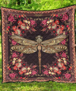 Buy Mandala Dragonfly With Flower Pattern Quilt Blanket & Quilt Bedding Set Great Customized Blanket Gifts For Birthday Christmas Thanksgiving Perfect Gifts For Dragonfly Lovers