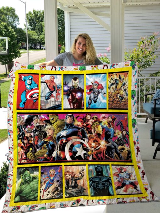 Buy Marvel Comic Quilt Blanket & Quilt Bedding Set