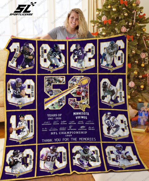 Buy Minnesota Vikings Quilt Blanket & Quilt Bedding Set - Meteew