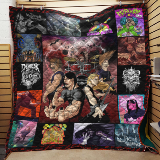 Buy Metalocalypse Collage Quilt Blanket & Quilt Bedding Set