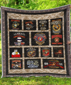 Buy Marine Usmc Quilt Blanket & Quilt Bedding Set Great Customized Blanket Gifts For Birthday Christmas Thanksgiving