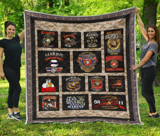 Buy Marine Usmc Quilt Blanket & Quilt Bedding Set Great Customized Blanket Gifts For Birthday Christmas Thanksgiving