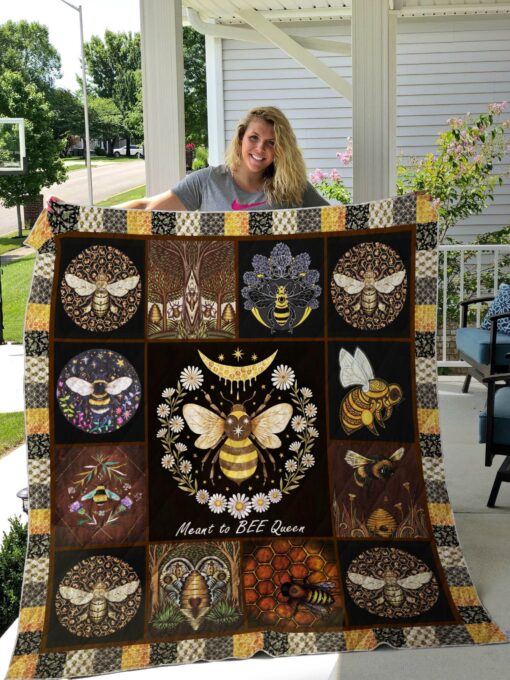 Buy Meant To Bee Queen Quilt Blanket & Quilt Bedding Set