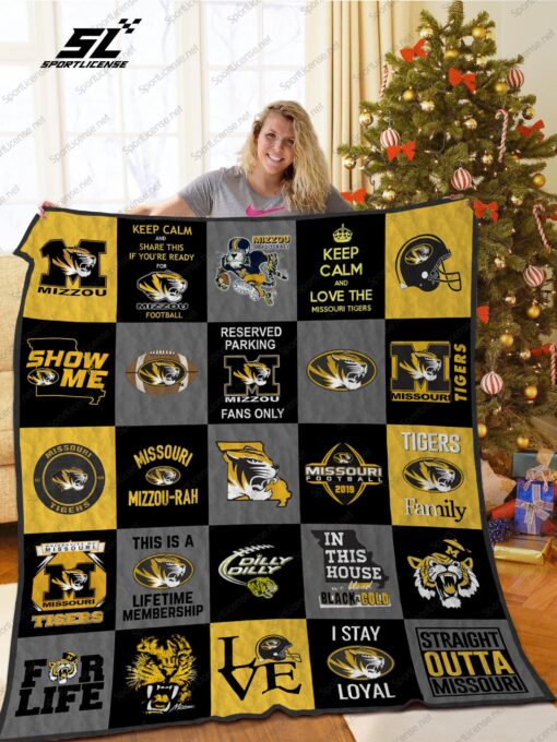 Buy Missouri Tigers Quilt Blanket & Quilt Bedding Set Ver 03