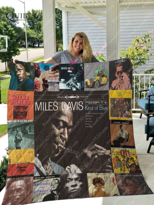 Buy Miles Davis Quilt Blanket & Quilt Bedding Set For Fans Ver 17