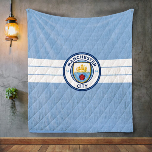 Buy Manchester City Fc Football Club Quilt Blanket & Quilt Bedding Set