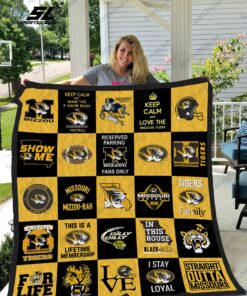 Buy Missouri Tigers Quilt Blanket & Quilt Bedding Set 02