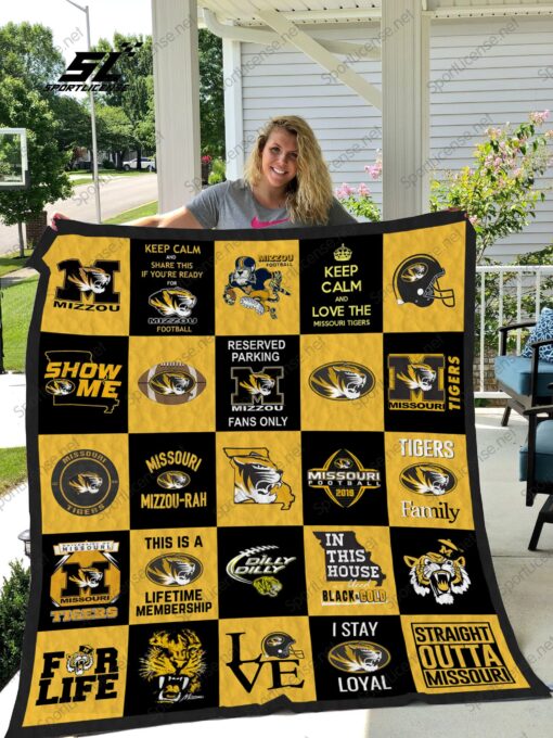 Buy Missouri Tigers Quilt Blanket & Quilt Bedding Set 02