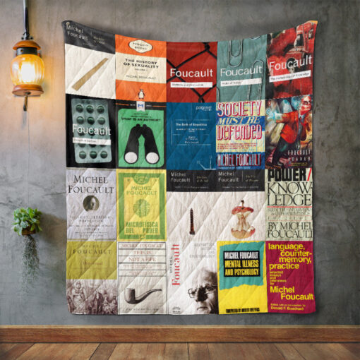 Buy Michel Foucault Books Quilt Blanket & Quilt Bedding Set