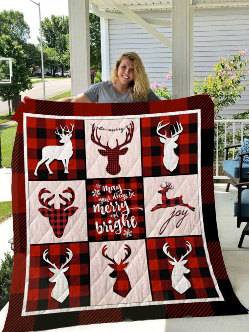 Buy Merry Christmas Theme May Your Days Be Merry And Bright Quilt Blanket & Quilt Bedding Set Great Customized Blanket Gifts For Birthday Christmas Thanksgiving