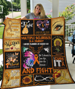 Buy Multiple Sclerosis I Choose To Love Life Hate The Disease And Fight Quilt Blanket & Quilt Bedding Set Great Customized Blanket Gifts For Birthday Christmas Thanksgiving